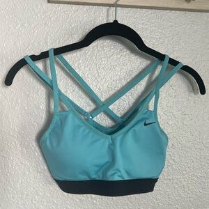 Nike Dri Fit Sports Bra - Strappy, Light Support, Removable Pads